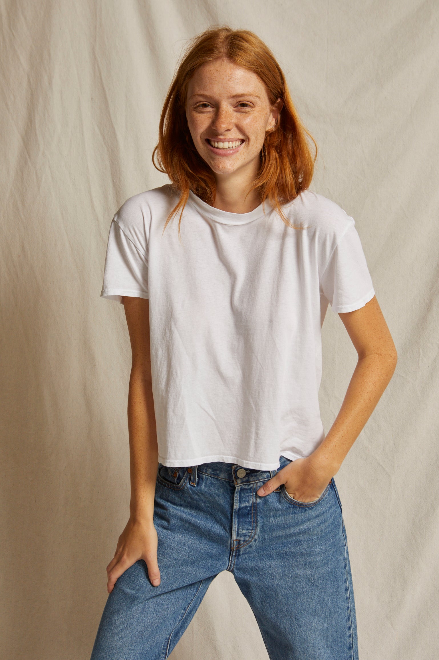 Harley | Slightly-Oversized Crew Neck Tee – perfectwhitetee