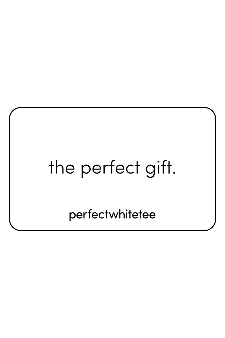 the perfect gift - a perfectwhitetee giftcard
