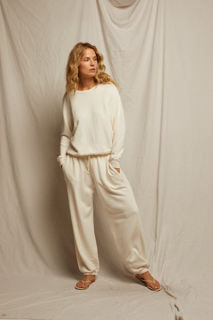 The Lennon | women's fleece sweatshirt | perfectwhitetee