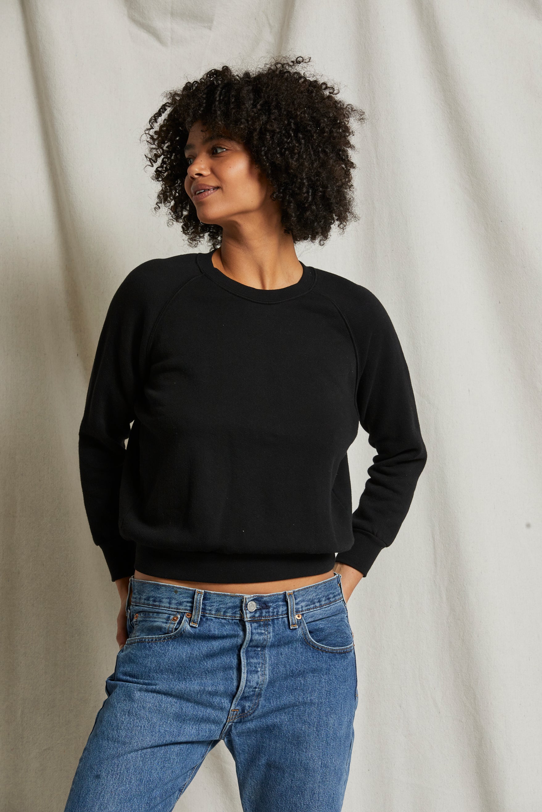 The Lennon | women's fleece sweatshirt | perfectwhitetee