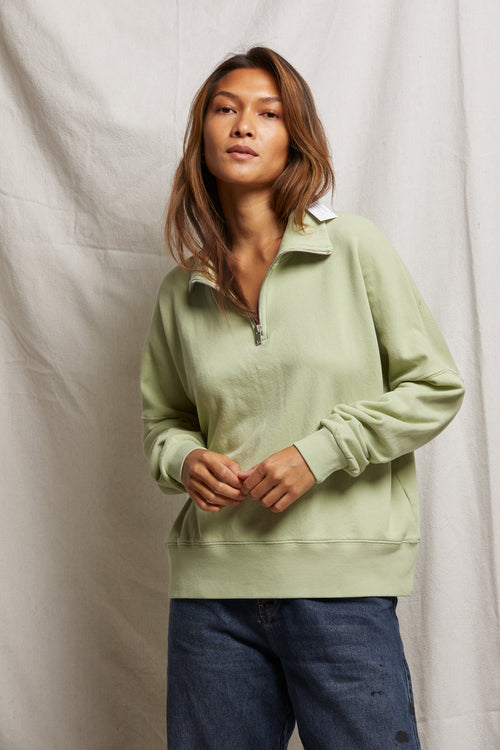 その他 Over Size French Terry Top Light Green maren – perfectwhitetee