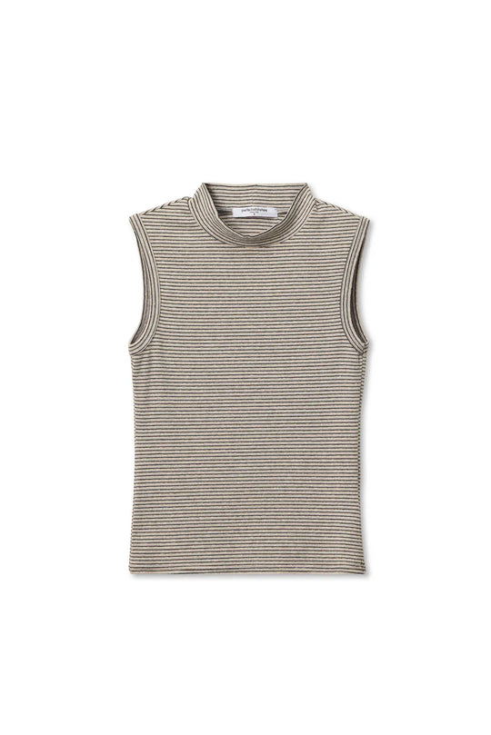 heather black stripe