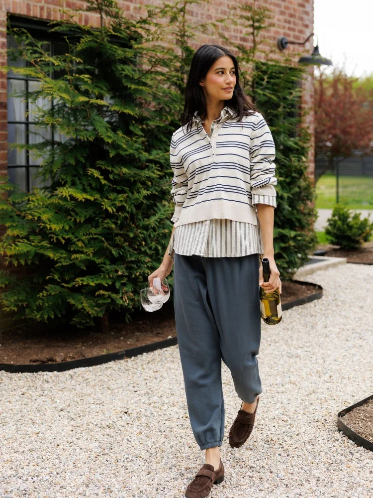 perfectwhitetee new_transitional essentials - lady in ximena striped top and johnny sweatpants