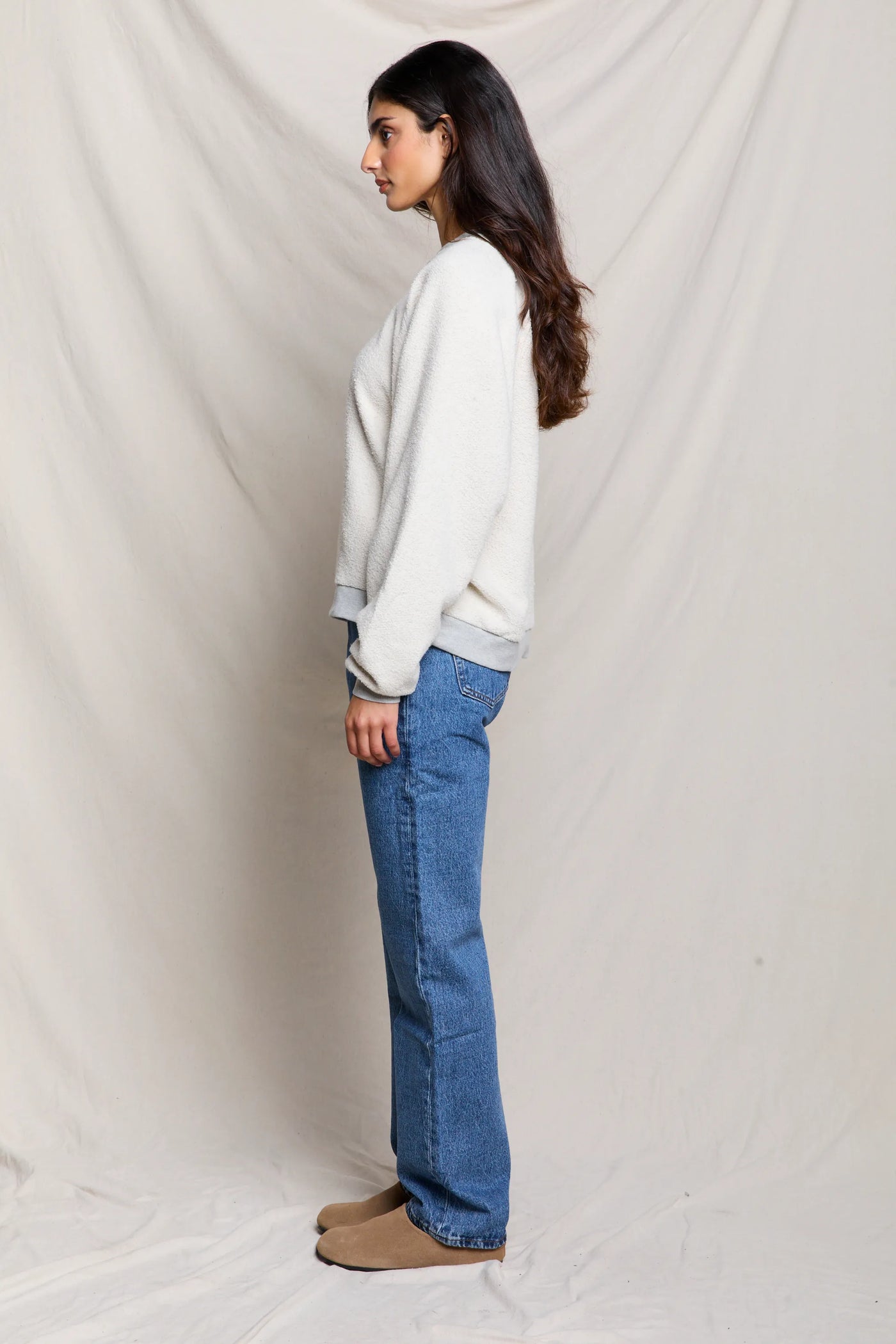 ziggy oversized | reverse fleece oversized crewneck sweatshirt