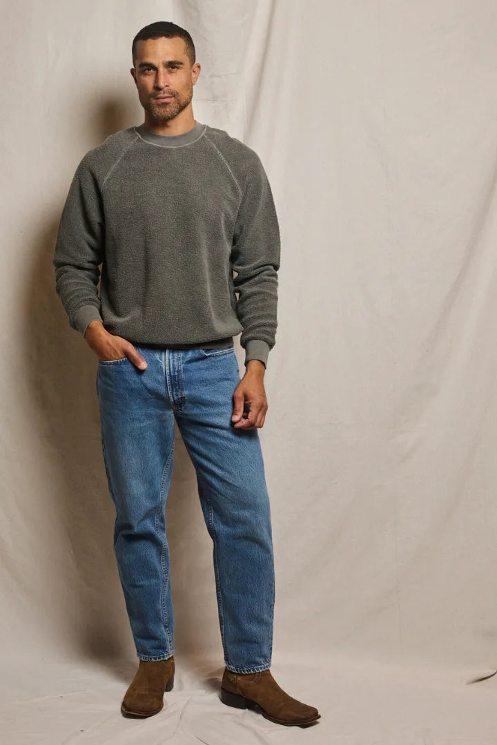 ziggy mens | reverse fleece mens crewneck sweatshirt | perfectwhitetee