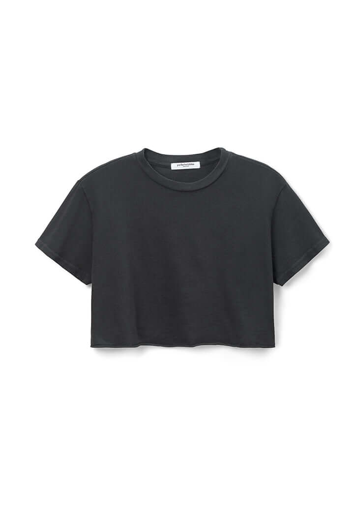 The Courtney | women's cotton crop t-shirt – perfectwhitetee