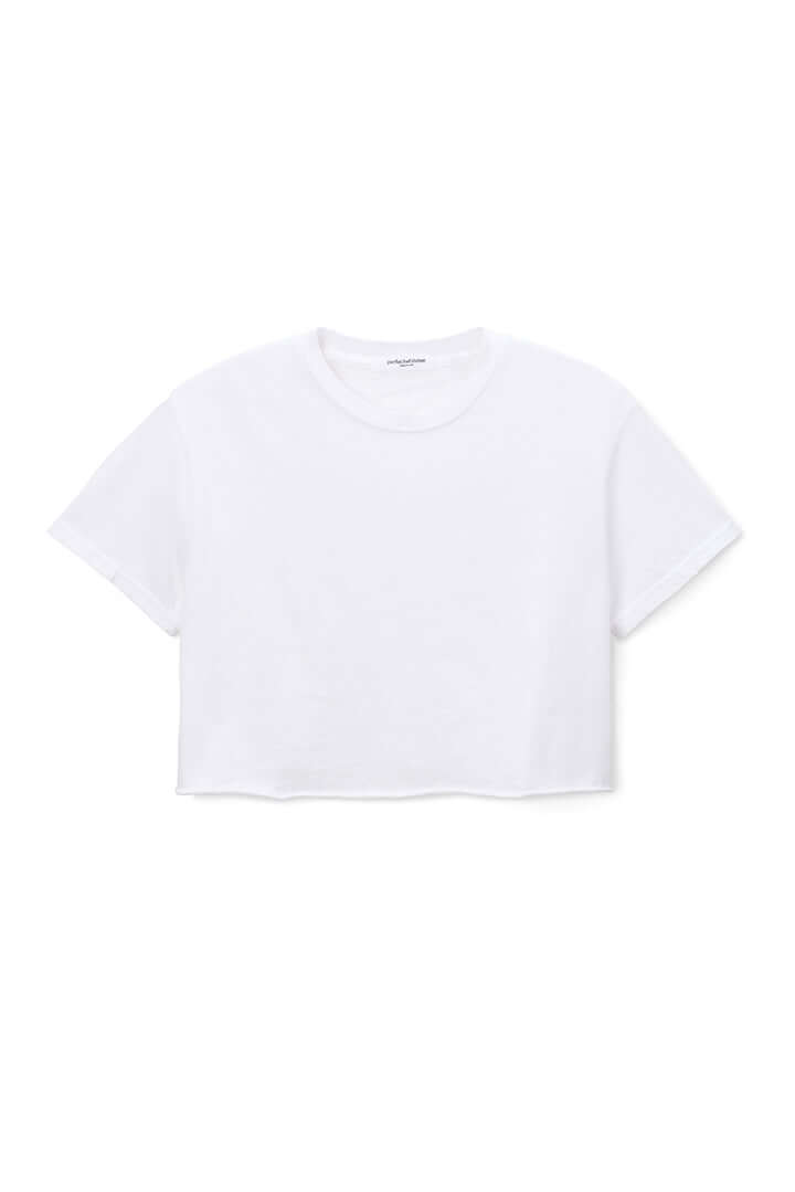 The Courtney | women’s cotton crop t-shirt – perfectwhitetee